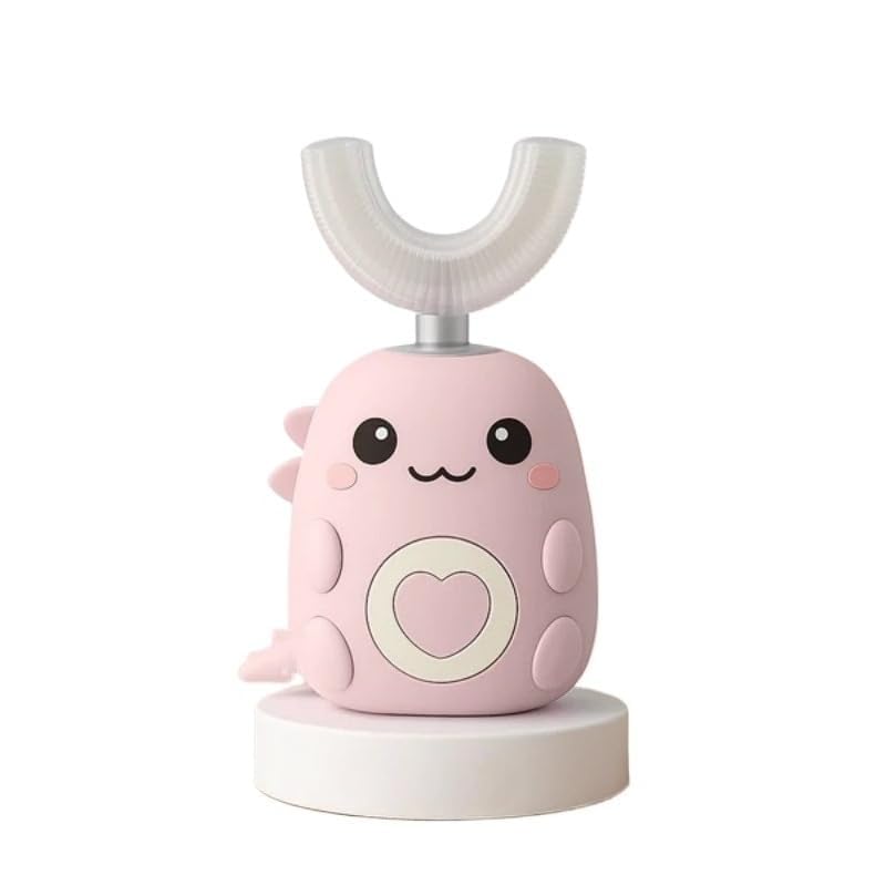 Loulou Smile Dinobrosse,2026 Brosse À Dents 360° Pour Enfants,Rechargeable Et Étanche (Rose 7 À 12 Ans)