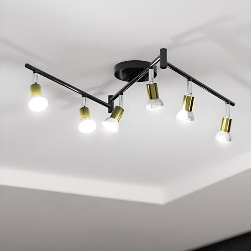 Sunco 4FT 6-Light Indoor Track Light Fixture, Metal Modern Decorative Ceiling Mount, Elegant Classic...