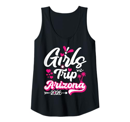 Womens Girls Trip Arizona 2026 Matching Group Tee Tank Top