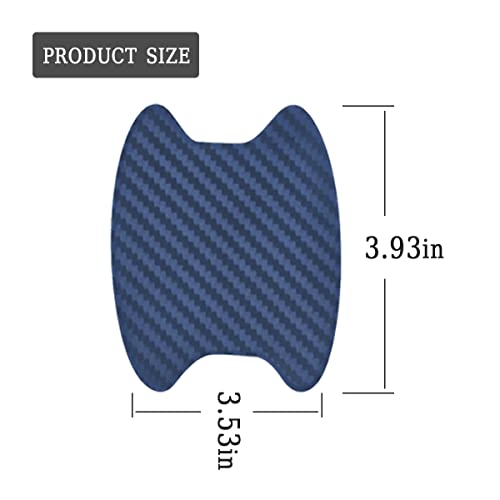 image for Blilo 4PCS Car Door Handle Sticker, Carbon Fiber Anti-Scratches Car Do