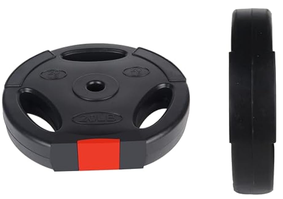 Vinyl Standard 1-Inch Plate Weight Plate for Strength Training and Weightlifting