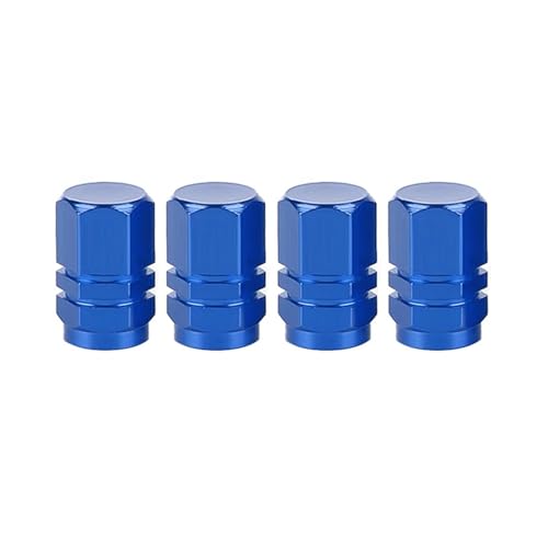 Tapones universales para válvula de rueda de neumático de coche, moto o bicicleta, color azul
