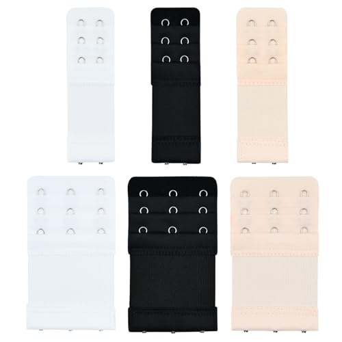 AskBed 6 Pcs Womens Soft Comfortable Elastic Bra Extenders