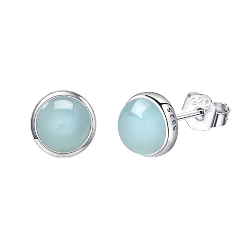 Aquamarine Earrings Sterling Silver...