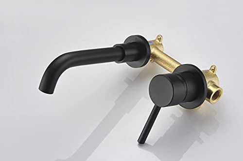 Sumerain SE1385DI Wall Mount Bathroom Faucets Matte Black thumb #3