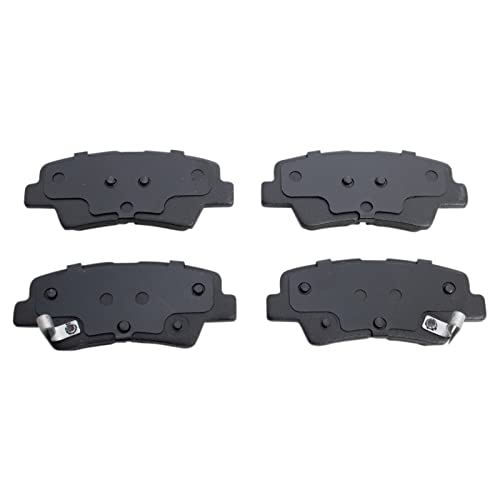 Image of TRQ Rear Brake Pad & Rotor Kit Premium G-Coated Semi-Metallic Compatible with 2012-2017 Kia Rio
