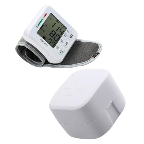 Ciieeo Tragbares Digitales Blutdruckmessgerät für Handgelenk mit Englischer Sprachausgabe Präzise Pulsmessung für Zuhause Reisen und Senioren