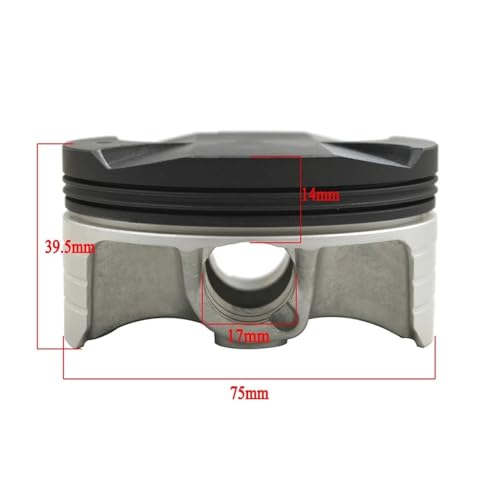 Segments de piston moto 75mm contre la perte de compression CBR1000RR - 4