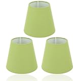 LUMIÈRE DOUCE : abat-jour de remplacement hautement translucides, l'abat-jour peut réduire efficacement l'éblouissement direct de l'ampoule perçant les yeux, Abats-Jour de Lampe en Tissu atténuer l'inconfort visuel, allumer la lumière la nuit est plus douce et plus chaude