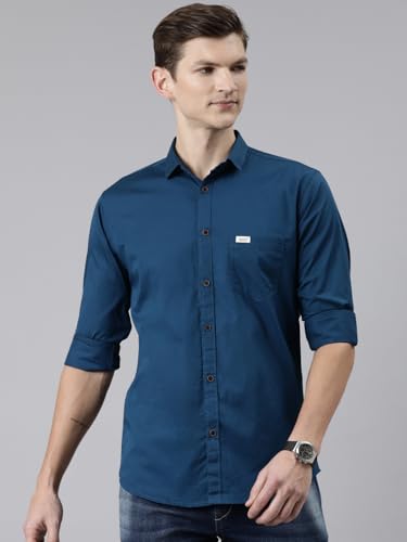 Image of Majestic Man Men Classic Slim Fit Pure Cotton Casual Shirt