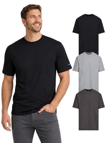 Wrangler Big and Tall T-Shirts for Men 3 Pack Cotton Men Big and Tall T Shirt