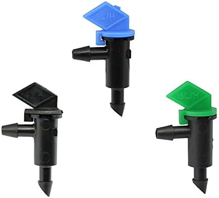 Hose Fittings Flag Dripper 4L 8L 16L Green Drip Head Irrigation Emitter Water Saving Garden Nursery Veg Watering Agriculture Tools 200 Pcs (Color : 4L)
