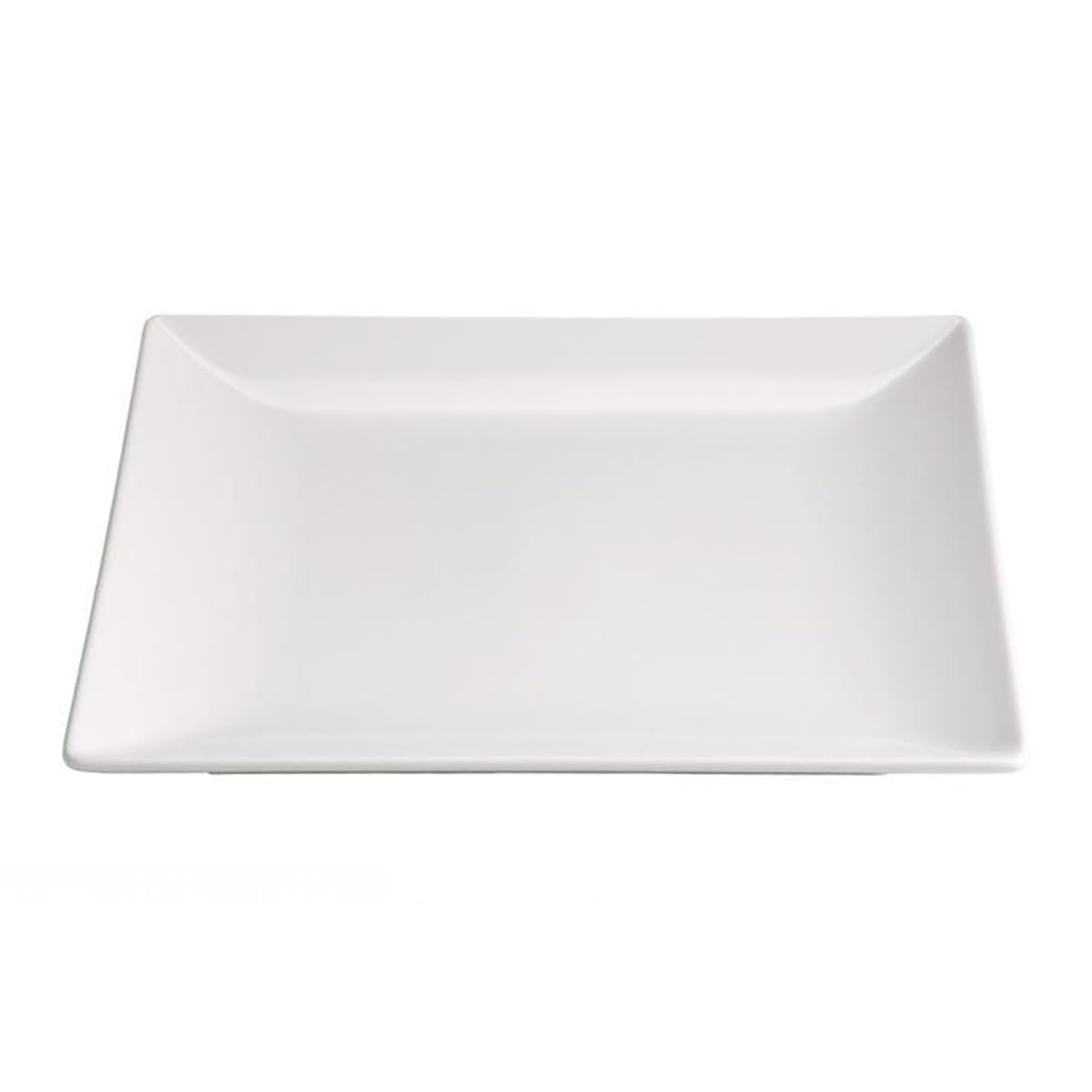 Assiettes carrées LAURA en porcelaine blanche | Service de table PEGANE raffiné