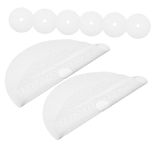 Amosfun 8Pcs Round Silicone Dehydrator Sheets Reusable Non Stick Food Dryer Pads for Drying Mesh Trays for Dehydrators and Air Fryers for Snacks
