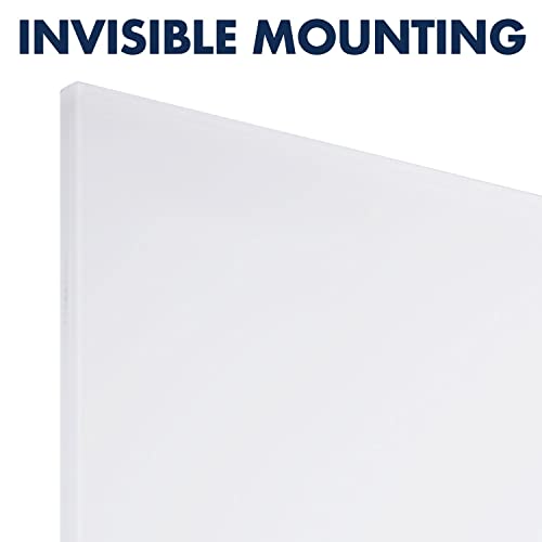 Quartet Magnetic Glass Dry Erase White Board, 85" X 48" Whiteboard, Invisamount Horizontal Frameless Mounting (G8548Imw) #TOP4