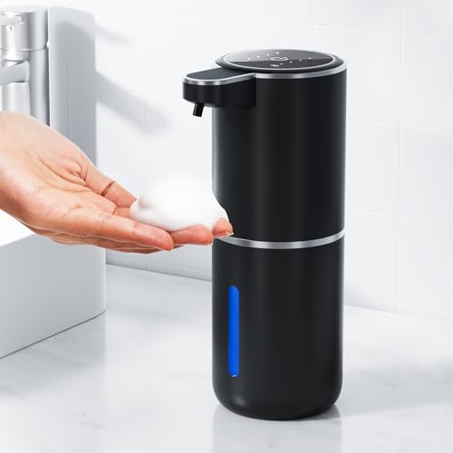 Fantictas Automatic Foaming Soap Dispenser Foaming Hand Sanitizer Touchless 1200mAh Soap Dispenser Rechargeable with Sensor for Bathroom Kitchen