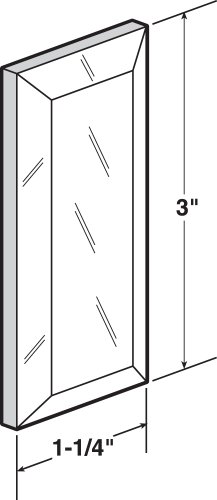 Prime-Line N 6942 Tirador para Puerta Corredera con Acabado Espejo y Adhesivo (Paquete de 2) miniatura 2