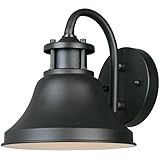 Designers Fountain 31311-BZ Bayport Outdoor Wall Lantern Sconce, 7.75in H, Bronze