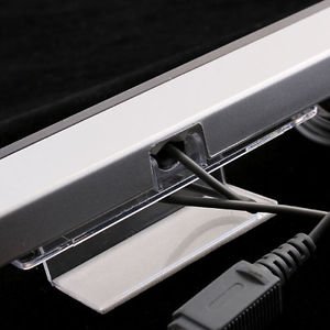 Kingzer New Wired Remote Sensor Bar Infrared Ray Inductor For Nintendo Wii Silver