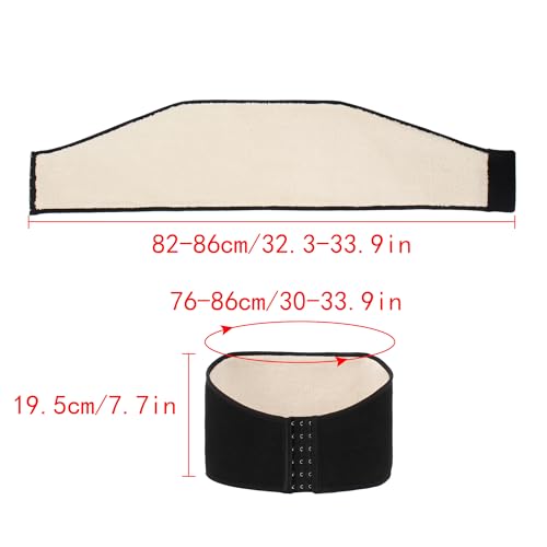 Faja térmica unisex suave y elástica para cintura XXL negro miniatura 6
