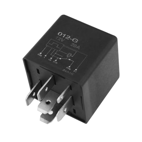 YINETTECH 1 Pieza DC12V/20A 6 Pines Relé De Limpiaparabrisas Motor Relé De Coche Relé De Limpiaparabrisas Automático Relé De Limpiaparabrisas De Alta Capacidad Corriente Máxima 40A Negro