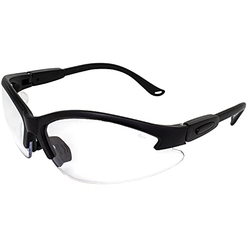 Global Vision Cougar 24 Transitional Lens Photochromic Safety Sunglasses ANSI Z87.1 Lenses Transform From Clear To Smoke