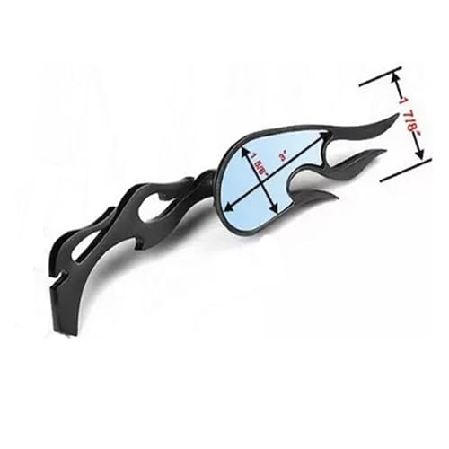 Espejos retrovisores para VT VTX de motocicleta custom universales cromados de calle 5