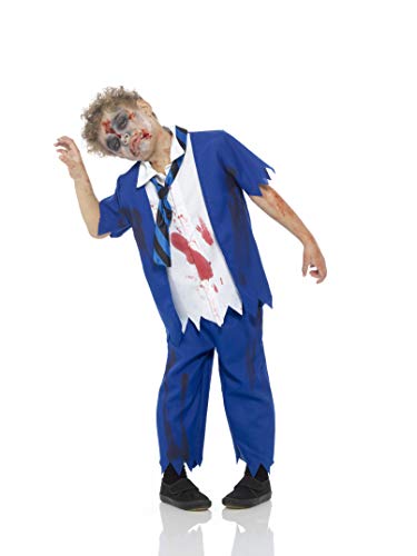 Karnival Costumes- Halloween Zombie Schoolboy Disfraz, Multicolor, small (84585)