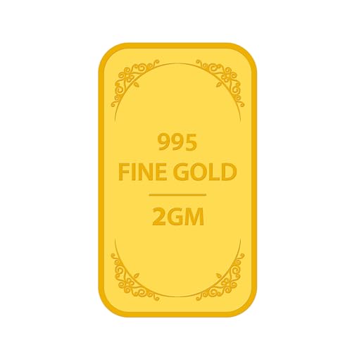 Image of Muthoot Pappachan Swarnavarsham 24K (995) Yellow Gold Bar 2 Gm