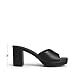DREAM PAIRS Women's Platform Block Heel Mule Sandals, Square Toe Ankle Strap Slip On Comfortable Heeled Sandals for Party Wedding Shoes,Size 8,Black,SDHS25006W