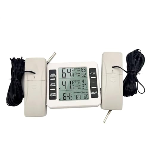 【KOKUMON】ワイヤレスデジタル温度計|冷蔵庫・冷凍庫専用!リアルタイム温度表示で食品の鮮度を万全に管理!