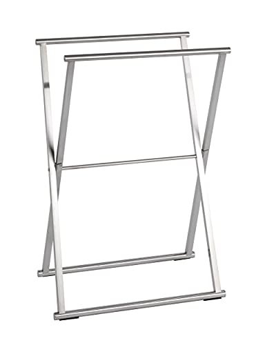 WENKO Handtuchständer Lava Edelstahl - Kleiderständer, klappbar, Edelstahl rostfrei, 53.5 x 80.5 x 35 cm, Glänzend, 80.5 x 35 x 53.5 cm WENKO Handtuchständer Lava Edelstahl - Kleiderständer, klappbar, Edelstahl rostfrei, 53.5 x 80.5 x 35 cm, Glänzend, 80.5 x 35 x 53.5 cm