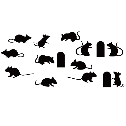 Drwssr 2023 New Mouse And Mouse Hole Wall Decals Living Room Stair Decorative Wall Stickers Diy Removable Peel And Stick Wall Art Mural Kids Animal Stickers For Bedroom Kids Room Nursery Office #TOP11