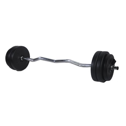 Train Hard Multifunktion Hantelbank Kraftstation inkl. Latzug, Bauchtrainer, Armcurl und Beincurl mit Hantelset aus Langhantel, Curlhantel und Stange Gewichten 50kg bis 160kg