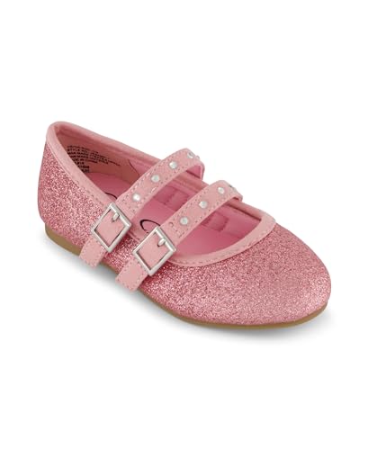 Jessica Simpson Toddler Girls Pink Glitter Ballet Sandal