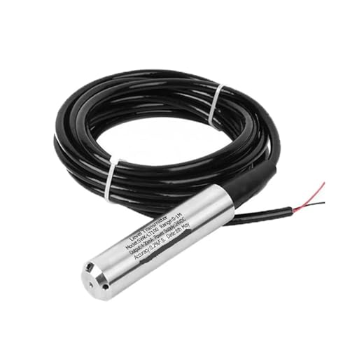 Transmisor de nivel de líquido 0-0,5 M-500 M medición de nivel de agua 4-20 mA 0-5 V 10 V salida RS485 tanque de agua piscina sensor de nivel de agua de pozo profundo(0-8M Cable 8M,0-10V 24VDC)