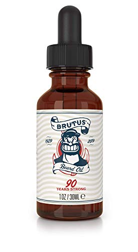 Brutus Beard Oil Conditioner by Popeye Shaving Co - 1 oz Sandalwood - Lightweight and Fast Absorbing with Jojoba Oil, Hemp Oil, and Vitamin E
