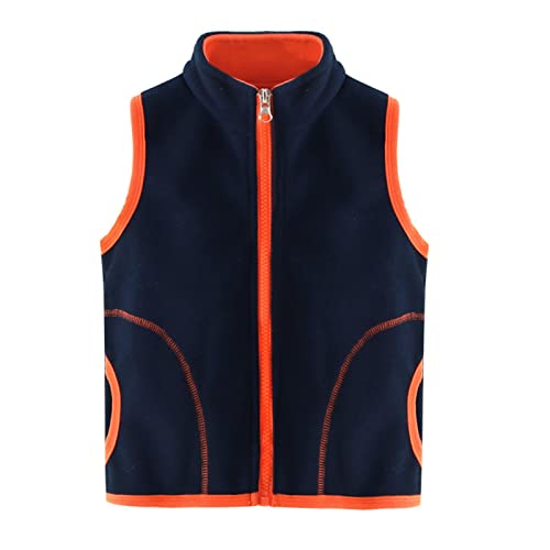 Betadog Baby Girls Boys Winter Warm Thick Cotton Sleeveless Vest Clothes Boy Coats 4t (Navy, 3-4 Years)