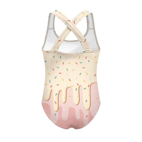 Image of Girls Swimsuit Criss Cross Back 1-Piece Summer Beach Swiwmear