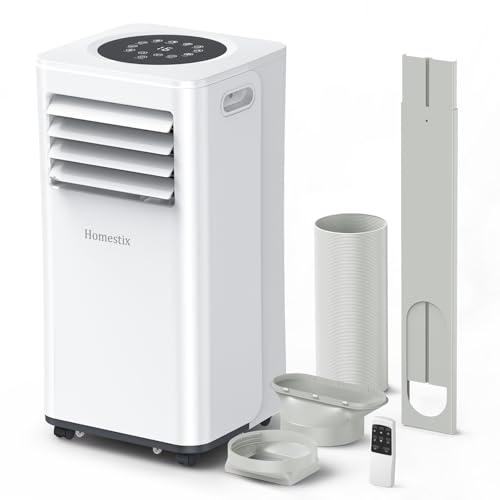 Klimaanlage Mobil 9000 BTU, Mobile Klimaanlage 4-in-1, Kühlung, Entfeuchtung und 2-Stufiger Belüftung, Mobiles Klimagerät mit Abluftschlauch, Digitalanzeige, 24h-Timer, Kühlfläche bis zu 88 m³(33㎡)