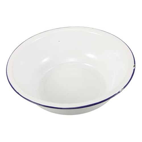 IMIKEYA 30 Cm Metal Foot Bath Soak Tub - Enamel Basin for Relaxing Foot Soaks and Laundry Washing