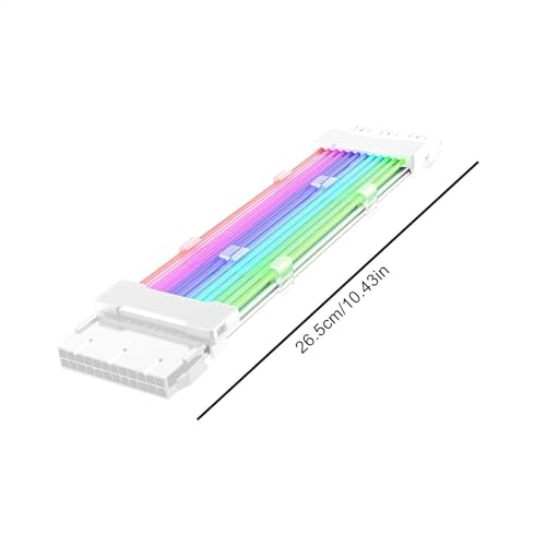 Cable ATX 24-pin ARGB para eliminar cables desordenados y oscuros en la PC 6