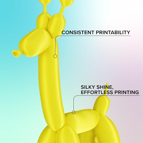 Image of Polymaker Panchroma Silk PLA Filament 1.75mm for 3D Printing, 1kg, Yellow | Neatly Wound, High-Gloss Finish PLA, Easy Print & Smooth Feeding, Compatible with Bambu Lab & Most 3D Printers