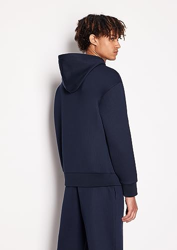 Armani Exchange Men's Jacquard Fleece Classic Simple Logo Pullover Hoodie Sweatshirt4