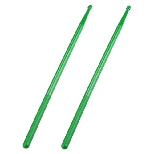 Milisten 1 par de baquetas de nylon para percusión, ligeras, para principiantes y profesionales, acabado suave para batería