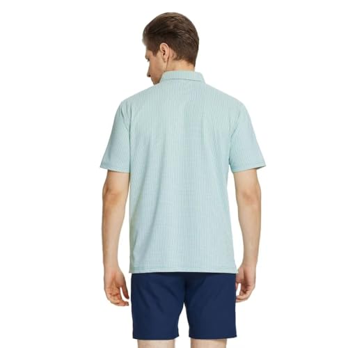 Camisetas Polo para Hombre M MAELREG, de Manga Corta, Secado Rápido, Jacquard, con Tecnología Antitranspirante, para Golf y Uso Casual miniatura 5