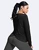 SANTINY Women's Lightweight Long Sleeve Workout Tops Split Back Gym Running Hiking Athletic Shirt Quick Dry UPF 50+ Sun Shirt #2