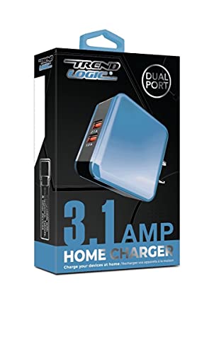 Trend Logic 2357103 3.1A Dual Port Wall Charger, Assorted Color - Case of 12