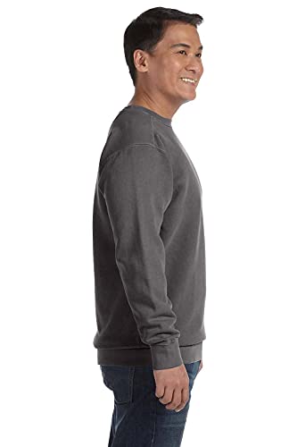 Comfort Colors Men Crewneck Sweatshirt, Style 1566 Charcoal by Comfort Colors - Image 8
