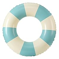 Schwimmreifen Schwimmring Erwachsene Retro-Stil Aufblasbare Schwimmreifen Lustiges Pool Float Spielzeug Schwimm Schwimmbecken Float für Badespaß Sommerpool Strandparty Wasseraktivitäten (blau)